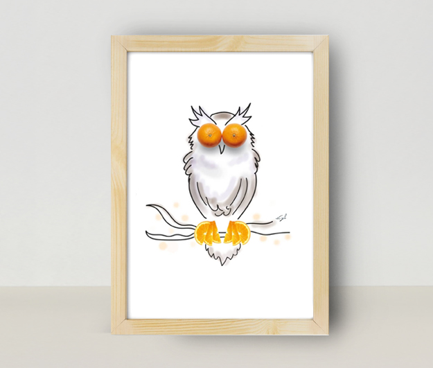 ינשוף - מסגרת עץ