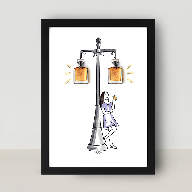 בושם - מסגרת שחורה